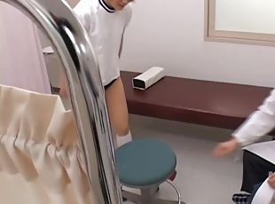 Samo's hungry pussy gets examined at a gynecological clinic 