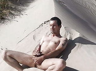 mature gay cum bottom in the dunes