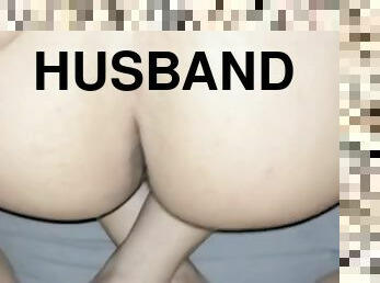 Husband films wifes pussy full of sperm