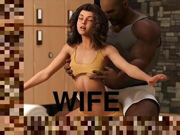 Hotwife 02 - Husband Films Wife Getting Fucked by His Best Friend, stunning white SLUT WIFE with Black Cock hubby loves it