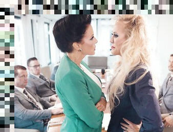 Premium matures get intimate during board meeting